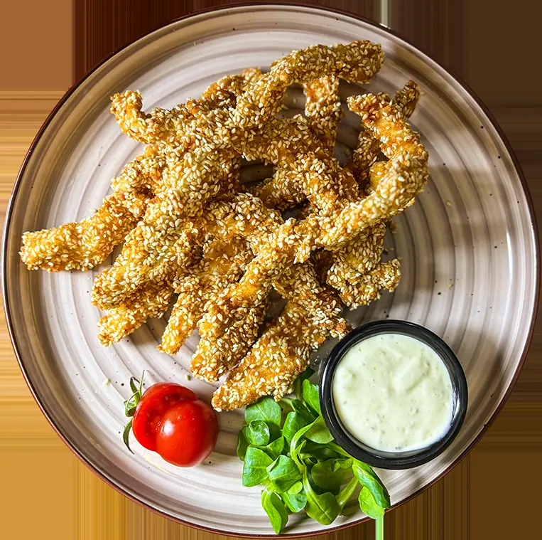 Pileci stapici u susamu